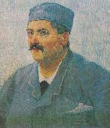 Portrait of a male person with cap, Vincent Van Gogh